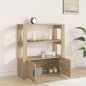 vidaXL Sideboard Sonoma-Eiche 80x30x90 cm Holzwerkstoff vidaXL Sideboard Sonoma-Eiche 80x30x90 cm Holzwerkstoff