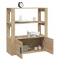 vidaXL Sideboard Sonoma-Eiche 80x30x90 cm Holzwerkstoff vidaXL Sideboard Sonoma-Eiche 80x30x90 cm Holzwerkstoff