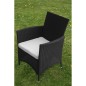 5-tlg. Garten-Essgruppe mit Auflagen Poly Rattan Schwarz 5-tlg. Garten-Essgruppe mit Auflagen Poly Rattan Schwarz