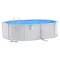 vidaXL Pool mit Sicherheitsleiter 490x360x120 cm vidaXL Pool mit Sicherheitsleiter 490x360x120 cm