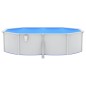 vidaXL Pool mit Sicherheitsleiter 490x360x120 cm vidaXL Pool mit Sicherheitsleiter 490x360x120 cm