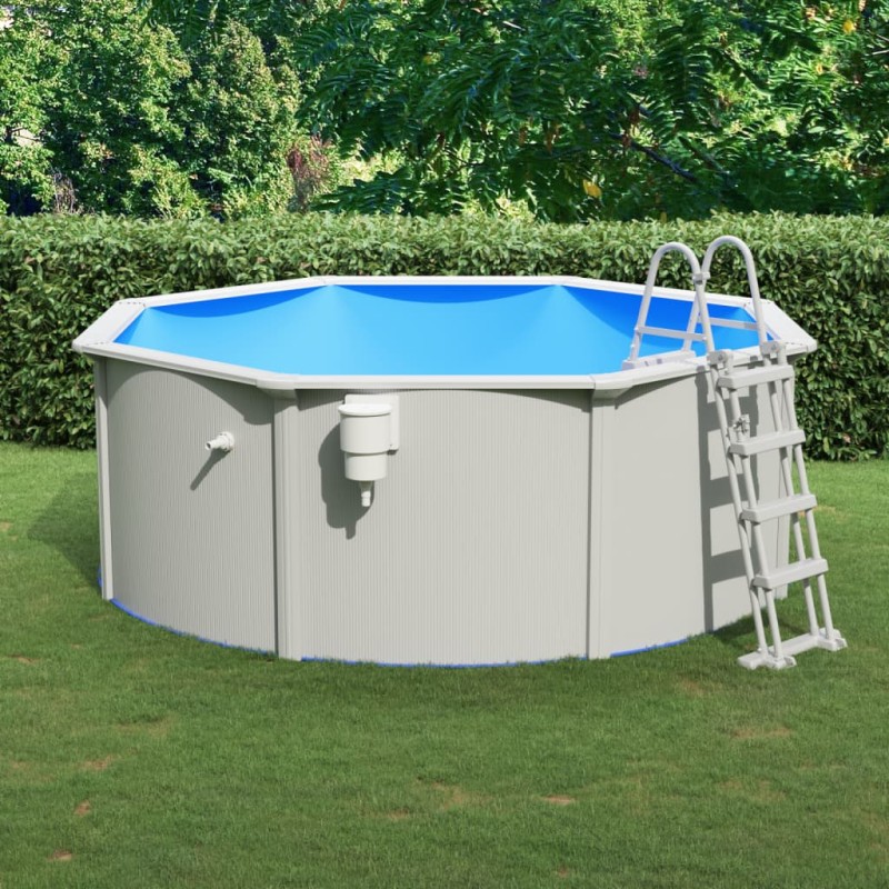 vidaXL Pool mit Sicherheitsleiter 360x120 cm vidaXL Pool mit Sicherheitsleiter 360x120 cm