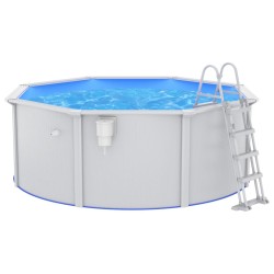 vidaXL Pool mit Sicherheitsleiter 360x120 cm