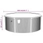 vidaXL Pool mit Sicherheitsleiter 360x120 cm vidaXL Pool mit Sicherheitsleiter 360x120 cm