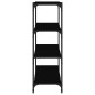 vidaXL Bücherregal Schwarz 60x33x100 cm Holzwerkstoff und Stahl vidaXL Bücherregal Schwarz 60x33x100 cm Holzwerkstoff und Stahl