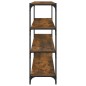 vidaXL Bücherregal Räuchereiche 100x33x100 cm Holzwerkstoff und Stahl vidaXL Bücherregal Räuchereiche 100x33x100 cm Holzwerkstoff und Stahl