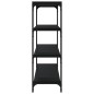 vidaXL Bücherregal Schwarz 100x33x100 cm Holzwerkstoff und Stahl vidaXL Bücherregal Schwarz 100x33x100 cm Holzwerkstoff und Stahl