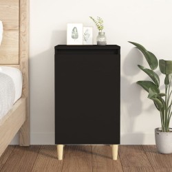 vidaXL Nachttisch Schwarz 40x35x70 cm Holzwerkstoff