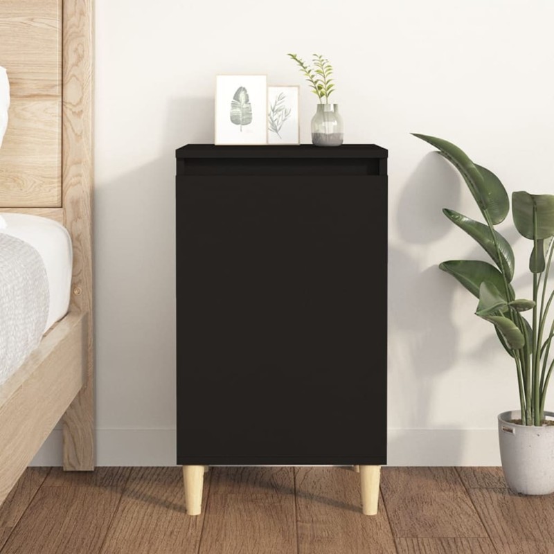 vidaXL Nachttisch Schwarz 40x35x70 cm Holzwerkstoff vidaXL Nachttisch Schwarz 40x35x70 cm Holzwerkstoff