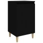 vidaXL Nachttisch Schwarz 40x35x70 cm Holzwerkstoff vidaXL Nachttisch Schwarz 40x35x70 cm Holzwerkstoff
