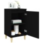 vidaXL Nachttisch Schwarz 40x35x70 cm Holzwerkstoff vidaXL Nachttisch Schwarz 40x35x70 cm Holzwerkstoff