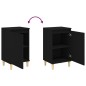 vidaXL Nachttisch Schwarz 40x35x70 cm Holzwerkstoff vidaXL Nachttisch Schwarz 40x35x70 cm Holzwerkstoff