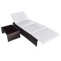 vidaXL Outdoor-Lehnstühle 2 Stk. mit Tisch Braun Poly Rattan vidaXL Outdoor-Lehnstühle 2 Stk. mit Tisch Braun Poly Rattan
