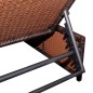 vidaXL Outdoor-Lehnstühle 2 Stk. mit Tisch Braun Poly Rattan vidaXL Outdoor-Lehnstühle 2 Stk. mit Tisch Braun Poly Rattan