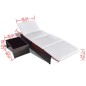 vidaXL Outdoor-Lehnstühle 2 Stk. mit Tisch Braun Poly Rattan vidaXL Outdoor-Lehnstühle 2 Stk. mit Tisch Braun Poly Rattan