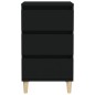 vidaXL Nachttisch Schwarz 40x35x70 cm Holzwerkstoff