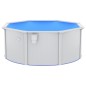 vidaXL Pool mit Sicherheitsleiter 610x360x120 cm vidaXL Pool mit Sicherheitsleiter 610x360x120 cm