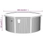 vidaXL Pool mit Sicherheitsleiter 610x360x120 cm vidaXL Pool mit Sicherheitsleiter 610x360x120 cm