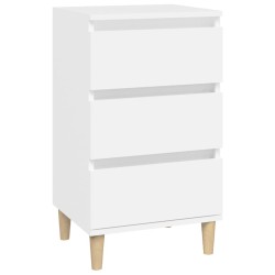 vidaXL Nachttisch Weiß 40x35x70 cm Holzwerkstoff