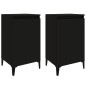 vidaXL Nachttische 2 Stk. Schwarz 40x35x70 cm Holzwerkstoff vidaXL Nachttische 2 Stk. Schwarz 40x35x70 cm Holzwerkstoff