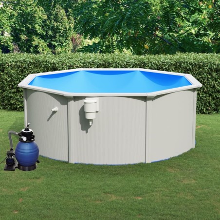vidaXL Pool mit Sandfilterpumpe 360x120 cm