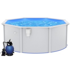 vidaXL Pool mit Sandfilterpumpe 360x120 cm