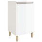 vidaXL Nachttisch Hochglanz-Weiß 40x35x70 cm Holzwerkstoff vidaXL Nachttisch Hochglanz-Weiß 40x35x70 cm Holzwerkstoff