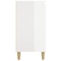 vidaXL Nachttisch Hochglanz-Weiß 40x35x70 cm Holzwerkstoff vidaXL Nachttisch Hochglanz-Weiß 40x35x70 cm Holzwerkstoff