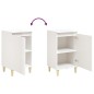 vidaXL Nachttisch Hochglanz-Weiß 40x35x70 cm Holzwerkstoff vidaXL Nachttisch Hochglanz-Weiß 40x35x70 cm Holzwerkstoff