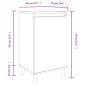 vidaXL Nachttisch Hochglanz-Weiß 40x35x70 cm Holzwerkstoff vidaXL Nachttisch Hochglanz-Weiß 40x35x70 cm Holzwerkstoff