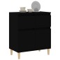 vidaXL Sideboard Schwarz 60x35x70 cm Holzwerkstoff vidaXL Sideboard Schwarz 60x35x70 cm Holzwerkstoff