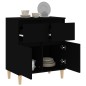 vidaXL Sideboard Schwarz 60x35x70 cm Holzwerkstoff vidaXL Sideboard Schwarz 60x35x70 cm Holzwerkstoff