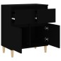 vidaXL Sideboard Schwarz 60x35x70 cm Holzwerkstoff vidaXL Sideboard Schwarz 60x35x70 cm Holzwerkstoff