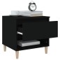 vidaXL Nachttisch Schwarz 50x46x50 cm Holzwerkstoff vidaXL Nachttisch Schwarz 50x46x50 cm Holzwerkstoff