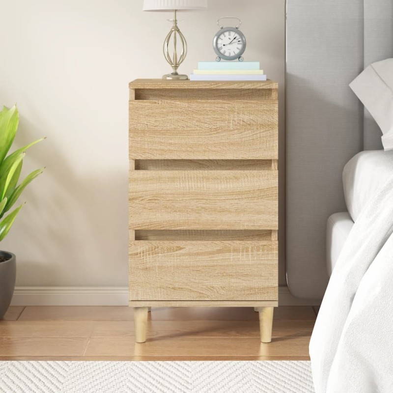 vidaXL Nachttisch Sonoma-Eiche 40x35x70 cm Holzwerkstoff