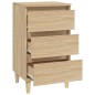 vidaXL Nachttisch Sonoma-Eiche 40x35x70 cm Holzwerkstoff