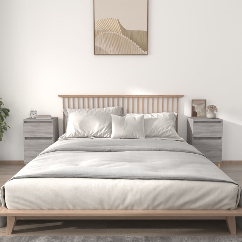 vidaXL Nachttische 2 Stk. Grau Sonoma 40x35x70 cm vidaXL Nachttische 2 Stk. Grau Sonoma 40x35x70 cm