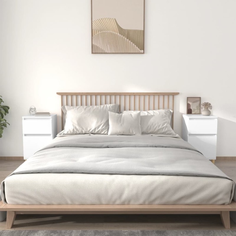 vidaXL Nachttische 2 Stk. Weiß 40x35x70 cm vidaXL Nachttische 2 Stk. Weiß 40x35x70 cm