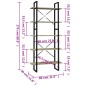 vidaXL Bücherregal 5 Fächer Sonoma-Eiche 80x30x175 cm Holzwerkstoff vidaXL Bücherregal 5 Fächer Sonoma-Eiche 80x30x175 cm Holzwerkstoff