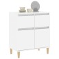 vidaXL Sideboard Hochglanz-Weiß 60x35x70 cm Holzwerkstoff vidaXL Sideboard Hochglanz-Weiß 60x35x70 cm Holzwerkstoff