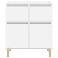 vidaXL Sideboard Hochglanz-Weiß 60x35x70 cm Holzwerkstoff vidaXL Sideboard Hochglanz-Weiß 60x35x70 cm Holzwerkstoff