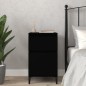 vidaXL Nachttisch Schwarz 40x35x70 cm vidaXL Nachttisch Schwarz 40x35x70 cm