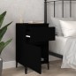 vidaXL Nachttisch Schwarz 40x35x70 cm vidaXL Nachttisch Schwarz 40x35x70 cm