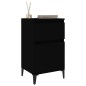 vidaXL Nachttisch Schwarz 40x35x70 cm vidaXL Nachttisch Schwarz 40x35x70 cm