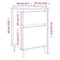 vidaXL Nachttisch Schwarz 40x35x70 cm vidaXL Nachttisch Schwarz 40x35x70 cm