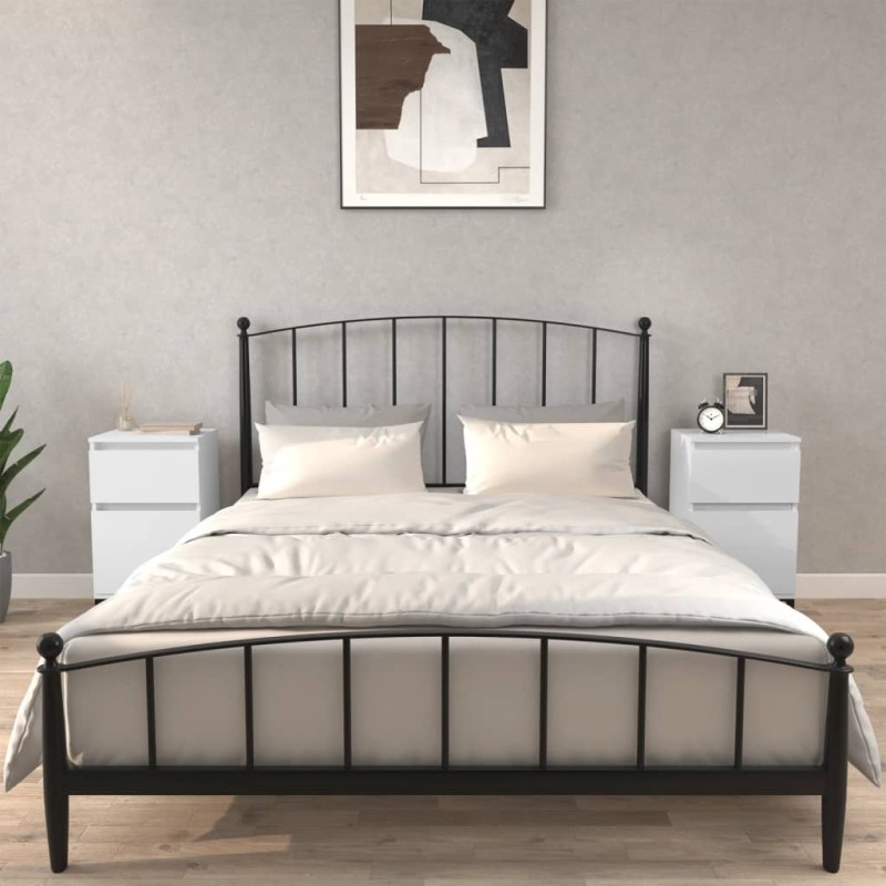 vidaXL Nachttische 2 Stk. Hochglanz-Weiß 40x35x70 cm vidaXL Nachttische 2 Stk. Hochglanz-Weiß 40x35x70 cm