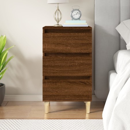 vidaXL Nachttisch Braun Eichen-Optik 40x35x70 cm Holzwerkstoff