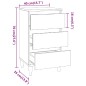 vidaXL Nachttisch Braun Eichen-Optik 40x35x70 cm Holzwerkstoff vidaXL Nachttisch Braun Eichen-Optik 40x35x70 cm Holzwerkstoff