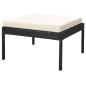 6-tlg. Garten-Lounge-Set mit Auflagen Poly Rattan Schwarz 6-tlg. Garten-Lounge-Set mit Auflagen Poly Rattan Schwarz