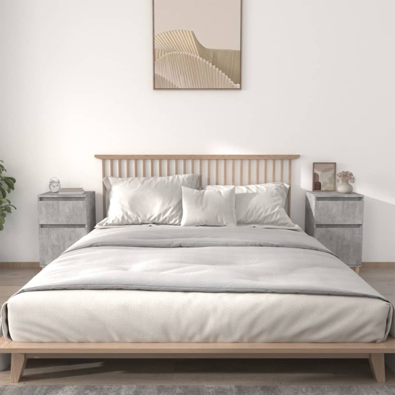 vidaXL Nachttische 2 Stk. Betongrau 40x35x70 cm vidaXL Nachttische 2 Stk. Betongrau 40x35x70 cm
